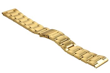 Bransoleta do zegarka Bisset złota stalowa 22mm  ZEGBR-12022 GOLD (2).jpg